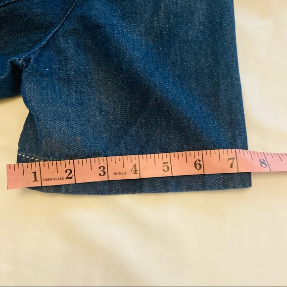 WOMENS COUNTRYWEAR CASUALS DENIM DRESS AND BLOUSE SET SIZE LARGE vintage Retro - Picture 3 of 14